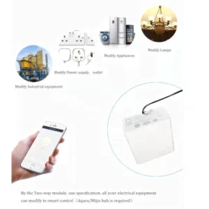 Двухходовой модуль управления реле Xiaomi Aqara Wireless Relay 2channels (LLKZMK11LM)-0
