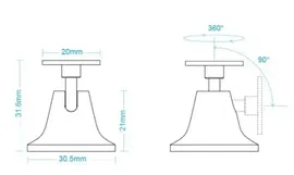 Xiaomi Крепление датчика движения Xiaomi Aqara Body Sensor (RTCGQAZDZ11LM) (white) охранные датчики